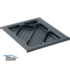 HETTICH Systema Top 2000 Materialschub, EB 392 mm, schwarz