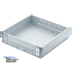 HETTICH Systema Top 2000 Stahlschubkasten, 392 mm, 370 x 354 mm, Alu-Finish