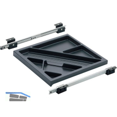 HETTICH SYSTEMA TOP 2000 Schreibmaterial-Auszug Set, EB 380 mm, schwarz