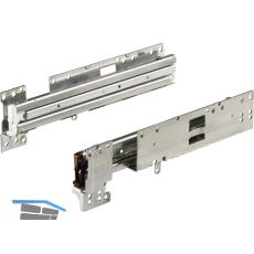 HETTICH Systema Top 2000 Quadro Duplex 60, Schranktiefe 400 mm, Ma� X = 13 mm
