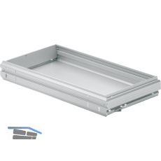HETTICH Systema Top 2000 Breitwandschubladen, KB 900 mm, Stahl Alu-Finish