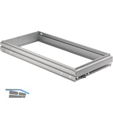 HETTICH Systema Top 2000 H�ngeregistratur-Rahmen, 2 x A4+R, KB 1000 mm, schwarz