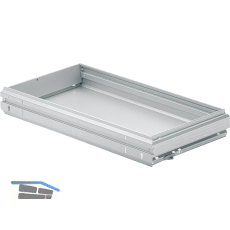 HETTICH Systema Top 2000 Breitwandschubladen, KB 435 mm, Alu-Finish