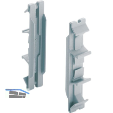 HETTICH Systema Top 2000 Orgaclip, Kunststoff Alu-Finish