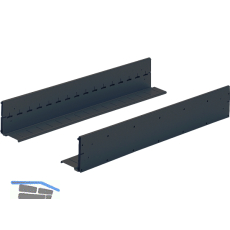 HETTICH Systema Top 2000 Karteibahn, Schrankt. 600,Stahl schwarz