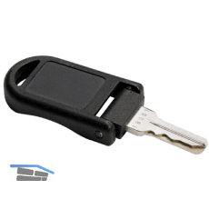 HETTICH PRESTIGE 2000 Wendeschl�ssel Flachbahn, klappbar, Messing verz. KS schw.