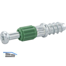 HETTICH RASTEX 15 Twister Einschraubd�bel Direktgewinde, Korpus 19mm,Spannma� 20