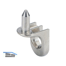 HETTICH SEKURA 7 Bodentr�ger zum Anschrauben, Bohr � 5 mm, Zinkdruckguss vern.