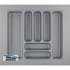 HETTICH OrgaTray 440 Besteckeinsatz T 441 - 520/Nennbreite 600 mm Silber