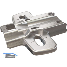 HETTICH Kreuzmontageplatte mit Langloch, Schrauben, Distanz 5 mm