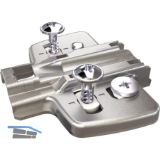 HETTICH Exzenter Kreuzmontageplatte, Spanplattenschraube, Distanz 3 mm