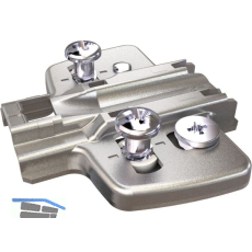 HETTICH Exzenter Kreuzmontageplatte, Systemschraube, Distanz 5 mm