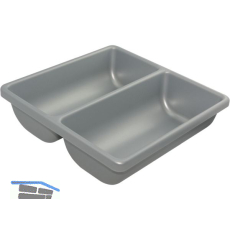AGOFORM Einlegeschale Scoop II Kunststoff Silber