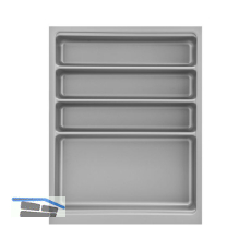 AGOFORM Besteckeinsatz Scoop II KB 450 mm Kunststoff Silber