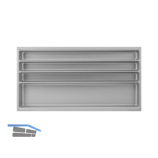 AGOFORM Besteckeinsatz Scoop II KB 1000 mm Kunststoff Silber