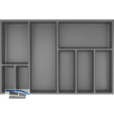 AGOFORM Besteckeinsatz Sky 500/80 Kunststoff schiefergrau
