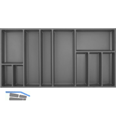 AGOFORM Besteckeinsatz Sky 500/100 Kunststoff schiefergrau