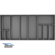 AGOFORM Besteckeinsatz Sky 500/110 Kunststoff schiefergrau