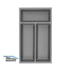 AGOFORM Besteckeinsatz Sky 400/30 Kunststoff schiefergrau