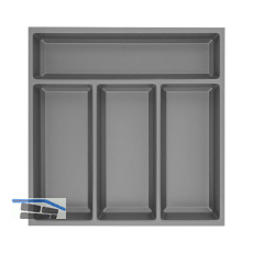 AGOFORM Besteckeinsatz Sky 400/45 Kunststoff schiefergrau