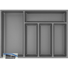 AGOFORM Besteckeinsatz Sky 400/60 Kunststoff schiefergrau