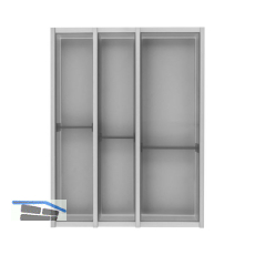 NINKA Schubkasteneinsatz-Set Cuisio KB 450 mm TANDEMBOX Kunststoff Graphit