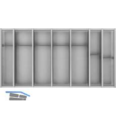 NINKA Schubkasteneinsatz-Set Cuisio KB 1000 mm TANDEMBOX Kunststoff Graphit