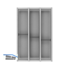 NINKA Schubkasteneinsatz-Set Cuisio KB 400 mm LEGRABOX Kunststoff Graphit