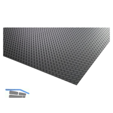 AGOFORM Antirutsch-Einlegematte Tex 374 x 721 mm Umbragrau