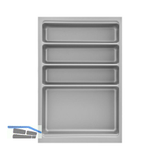 Besteckeinsatz Scoop II Set KB 400 mm Kunststoff Silber