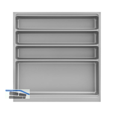 Besteckeinsatz Scoop II Set KB 550 mm Kunststoff Silber