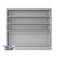 Besteckeinsatz Scoop II Set KB 600 mm Kunststoff Silber