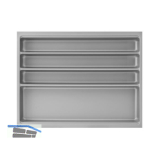 Besteckeinsatz Scoop II Set KB 700 mm Kunststoff Silber