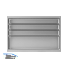 Besteckeinsatz Scoop II Set KB 800 mm Kunststoff Silber