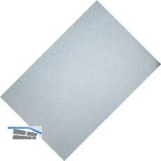 AGOFORM Antirutsch-Einlegematte Solid Breite 474 mm Silbergrau