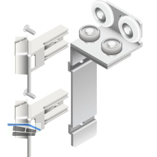 CINETTO PS23 Faltschiebet�rbeschlag rechts, bis 50kg, 2 T�rfl�gel