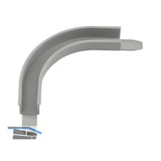 REHAU F�hrungsbogen 90�, Kunststoff lichtgrau