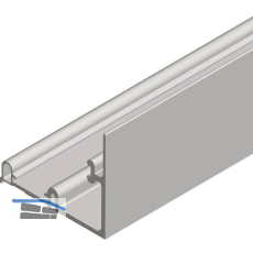 CINETTO PS11 Laufschiene oben 6100 mm auf Ma�, Aluminium eloxiert