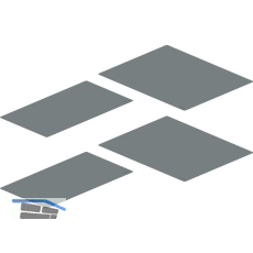 PEKA Antirutschmatten-Set Silikon 450 Magic Corner Standard Walnussgrau