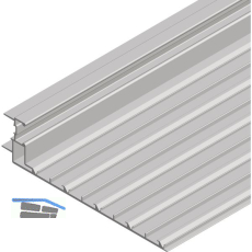 CINETTO B-Moved PS40.3 F�hrungsschiene auf Ma�, Alu natur eloxiert