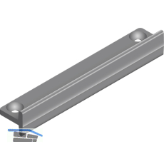 CINETTO PS40 Vorderes Clipteil Befestigung der Laufschiene, Einnuten, KS schwarz