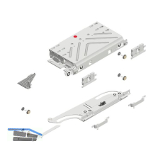 CINETTO PS40 Schiebet�rbeschlag linke T�r, Aussenfront frontb�ndig