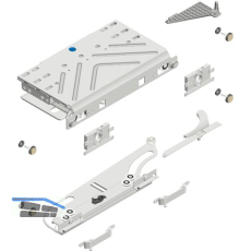 CINETTO PS40 Schiebet�rbeschlag dritte T�r mittig rechts Aussenfront frontb�ndig
