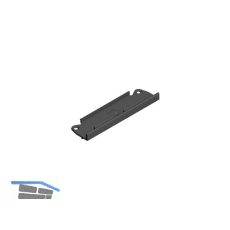 CINETTO PS48 Clipteil zu Doppellaufschiene zum Einnuten, Kunststoff schwarz