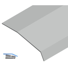 CINETTO PS48 Abdeckprofil 3000 mm, Kunststoff grau