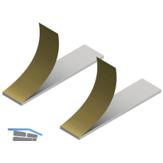 CINETTO PS48 Abdeckprofil Klebeset, Kunststoff