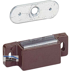 HETTICH Haftmagnetschnapper M71 + Gegenst�ck, HK 4 kg, KS braun