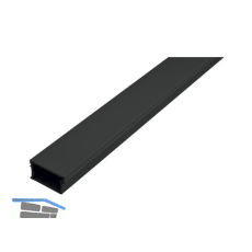 REHAU Abschlussleiste, Breite 47 mm, H�he 25 mm, Kunststoff schwarz