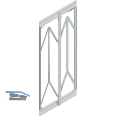 CINETTO PS66 Medium Beschlagsgarnitur 2400-2700 mm links