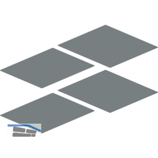 PEKA Antirutschmatten-Set 500 Magic Corner Comfort Walnussgrau